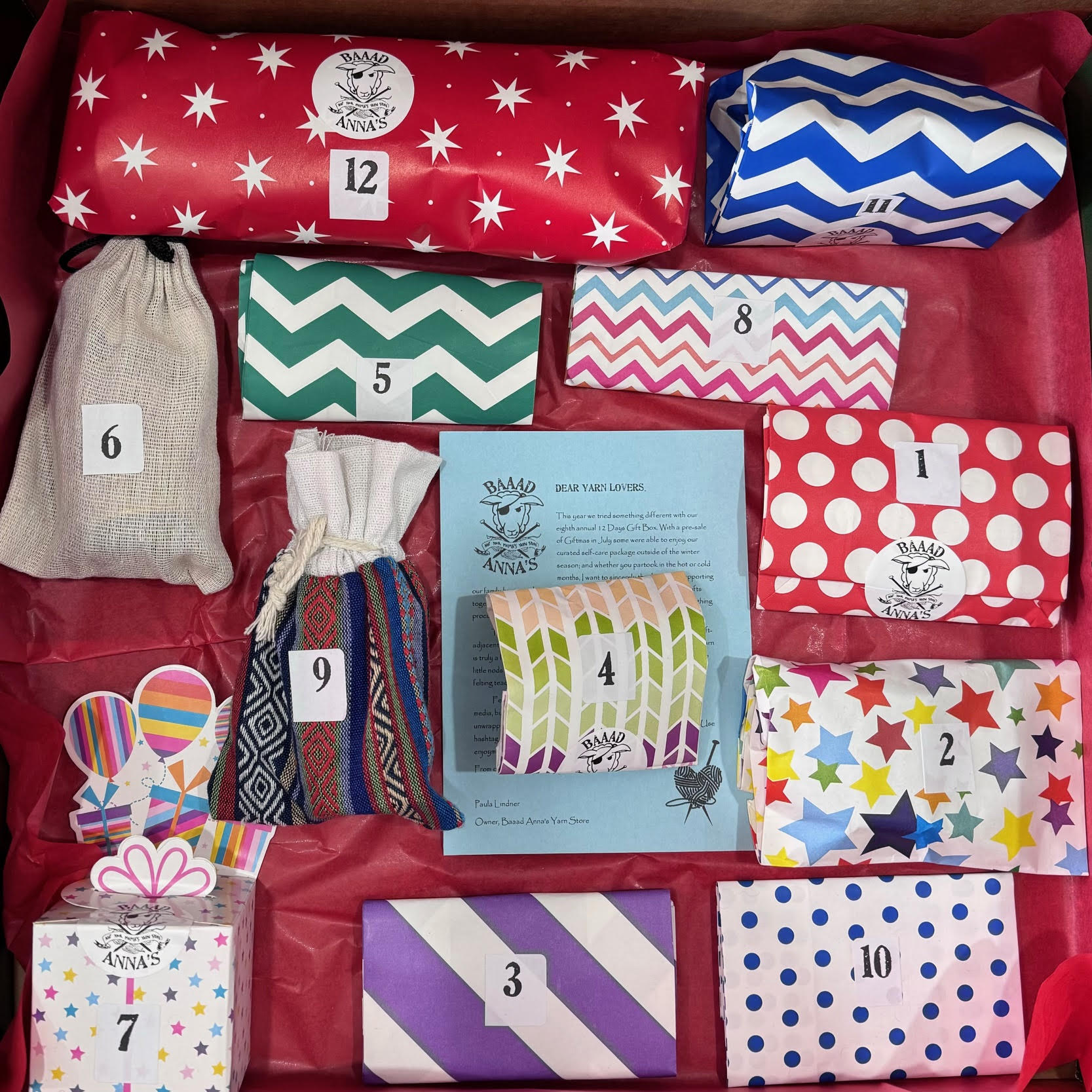 NEW 2024 Advent Gift Boxes - Baaad Anna's Yarn Store