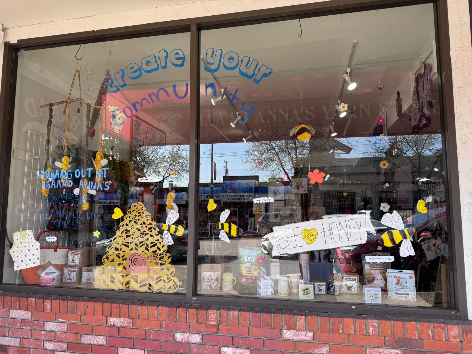 Local Yarn Store Sign It’s Local Yarn Store Day! - Baaad Anna's Yarn Store