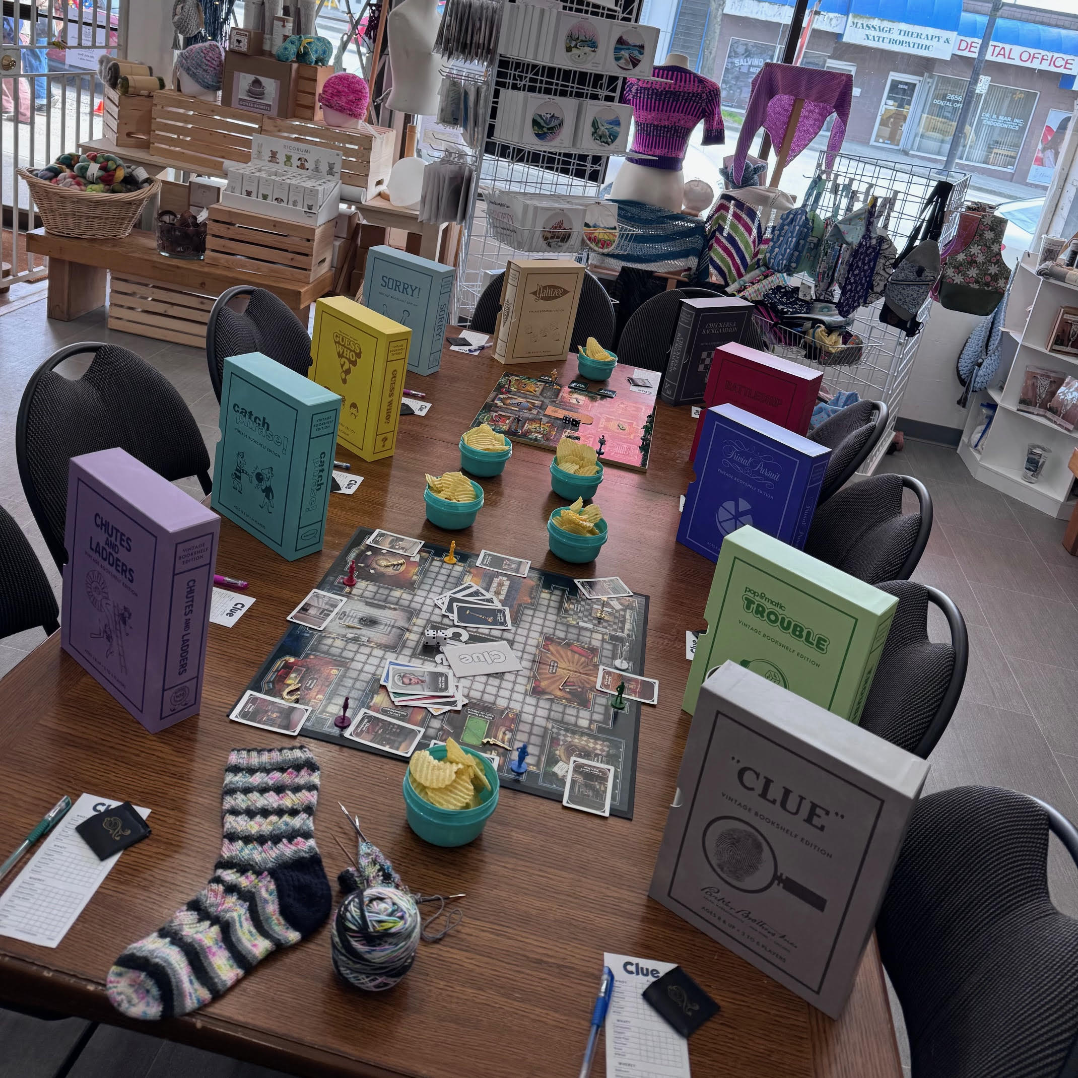 May 15 Craft + Games Meet Up - Baaad Anna's Yarn Store